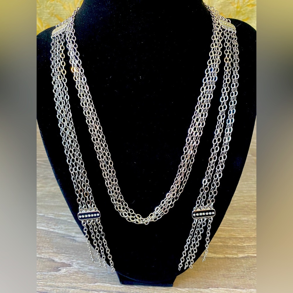 Silver Sparkle Wrap Necklace (see matching earrings) from Mialisia by Youngevity